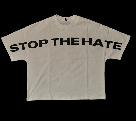 "STOP THE HATE" Cropped Tee